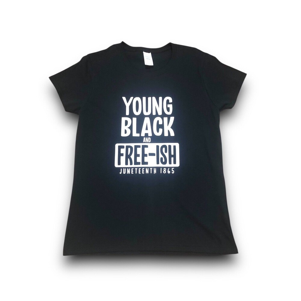 Men's "Young Black & Free-Ish" Graphic T-Shirt - Med